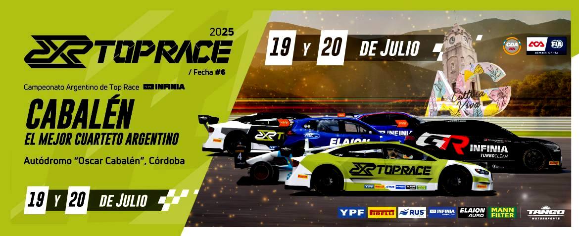 El Top Race, el TC2000, la Fórmula Nacional y la Fiat Competizione juntos en el “Oscar Cabalén”
