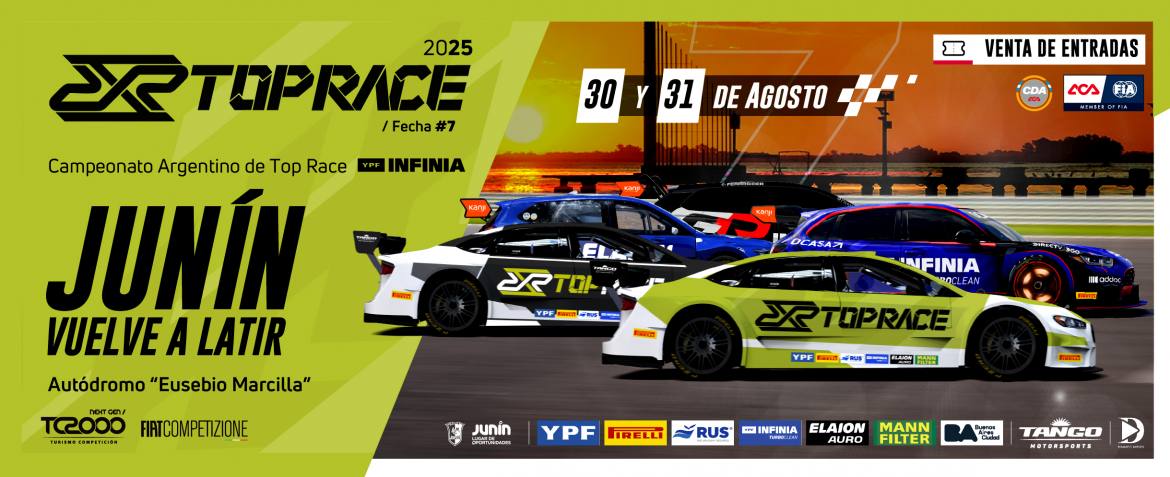 ¡Compra tus entradas para el regreso del Top Race a Junín!